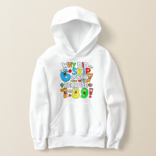 Kids Funny Maths Hoodie | Number Day School UK (Poser)