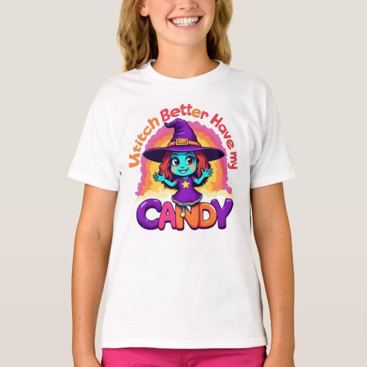 Kids Halloween funny T-shirt (Voorkant)