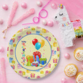 Kids Happy Birthday  Papieren Bordje (Feest)