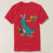 Kids Happy Eastrawr Tre Easter Bunny Egg Funny Cut T-shirt (Design voorkant)