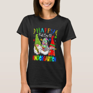 Kids Happy First Day Of Kindergarten Cute Gnomes B T-shirt