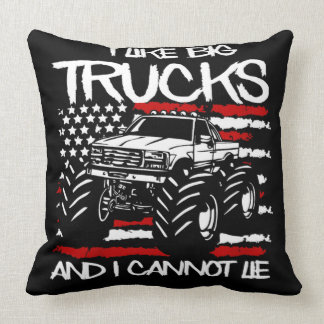 Kids I like big trucks Kussen