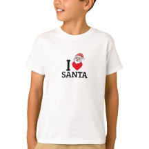 Kids “I Love Santa” Christmas T-Shirt – Cute Holid