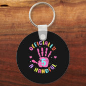 Kids Im Officially A Handful Five 5th Birthday Gir Sleutelhanger (Voorkant)