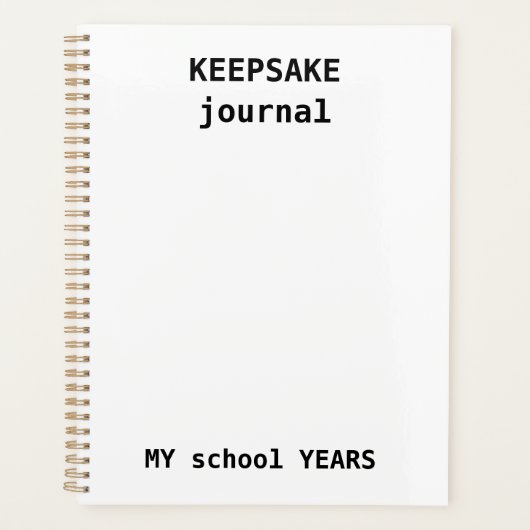 Kids Keepsake Journal - School Year Memory (Devant)