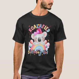 Kids Koalafied Birthday Girls Koala Bear Ki T-shirt