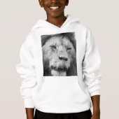Kids’ Lion Printed Pullover Hoodie (Devant)