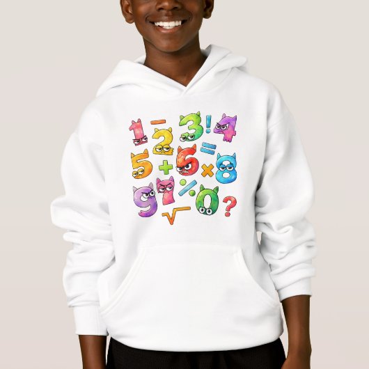 Kids Maths Numbers Hoodie | Number Day UK (Devant)
