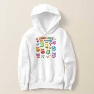 Kids Maths Numbers Sweat à capuche Journee du no