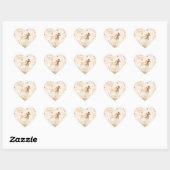 Kids Miniature Horse Valentine Heart Sticker (Feuille)