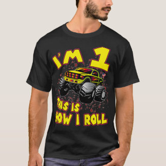 Kids Monster Truck Ix27M 1 This Is How I Roll 1St  T-shirt