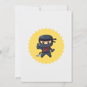 Kids Ninja Karate Anniversaire Fête Invitation (Dos)