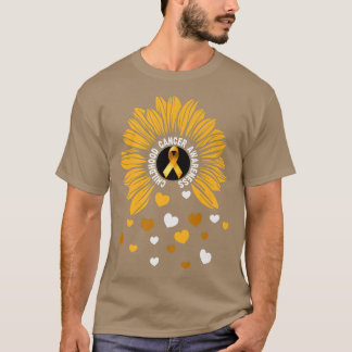 Kids Pediatric cancer Sunflower childhood cancer a T-shirt