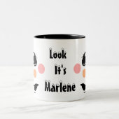 Kids Personalize Snowman Tweekleurige Koffiemok (Center)