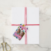 Kids Photos Easter Painted Eggs Cadeaulabel (Met Touw)