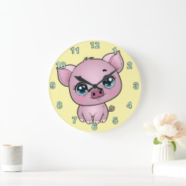 Kids Piglet Wall Clock Grote Klok
