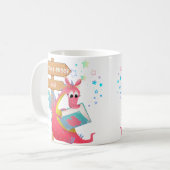 Kids Pink Dragon Extinction céramique Mug (Devant gauche)