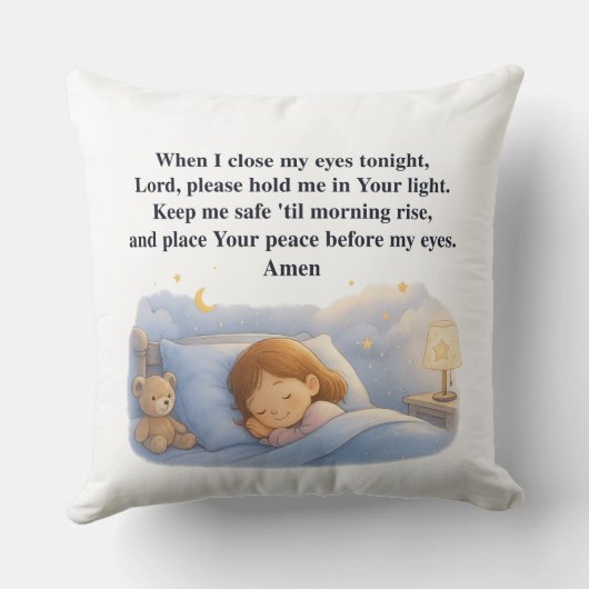Kids Prayer Kussen (Achterkant)