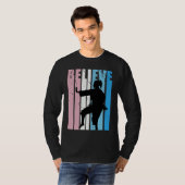 Kids Retro Karate Motivational Believe Practice Th T-shirt (Voorkant volledig)