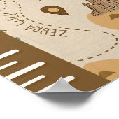 Kid's Safari Map Growth Chart ID1269 Poster (Hoek)