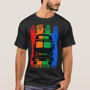 Kids School Bus Retro Vintage Kindergarten Class T-shirt