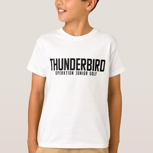 KIDS SHIRT - 2026 Thunderbird Golf Sponsors (Voorkant)