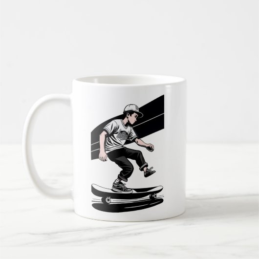 Kid's Skateboarder Mug (Gauche)