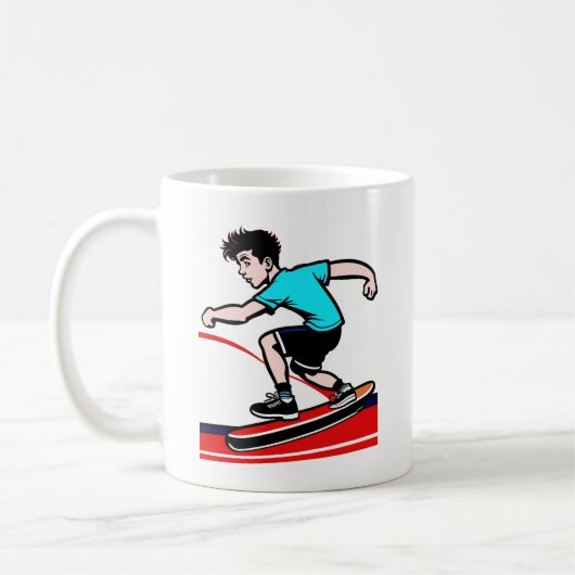 Kid's Skateboarder Mug (Gauche)