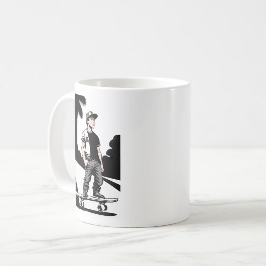 Kid's Skateboarder Mug (Devant gauche)