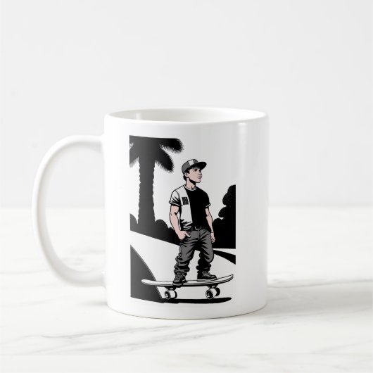 Kid's Skateboarder Mug (Gauche)