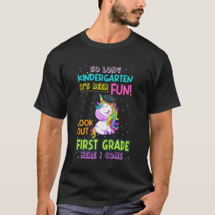 Kids So Long Kindergarten Look Out 1st Grade Here T-shirt