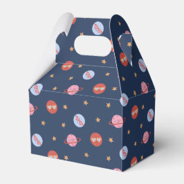 Kids Space Mini Pattern with Planets & Stars Bedankdoosjes