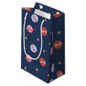 Kids Space Mini Pattern with Planets & Stars Klein Cadeauzakje (Voorkant Gekanteld)