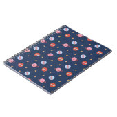 Kids Space Mini Pattern with Planets & Stars Notitieboek (Linkerzijde)