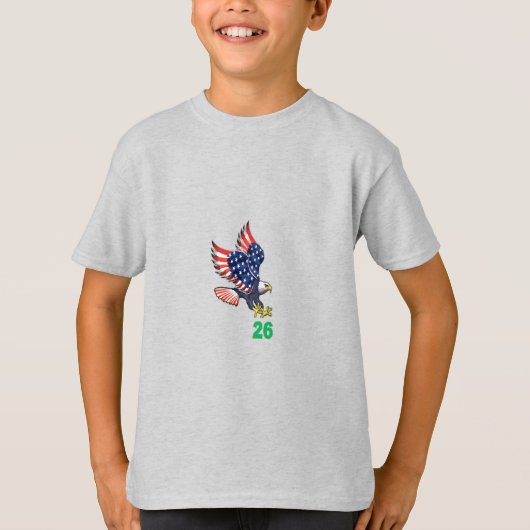 Kids' T-Shirt  ash   TOP  FLIGHT  26 (Voorkant)