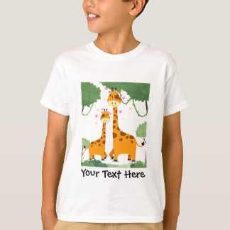 Kids t-shirt giraffe picture