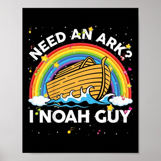 Kids Toddler Kid Need Ark I Noah Guy Christian Eas Poster (Voorkant)