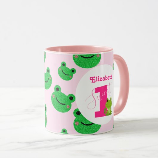 Kids Verjaardag Feest Kikker Theme Favoriet Mok (Voorkant rechts)
