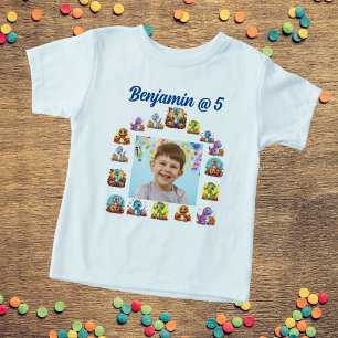 Kids Verjaardagsfeest T shirt Baby Dinosaur Theme