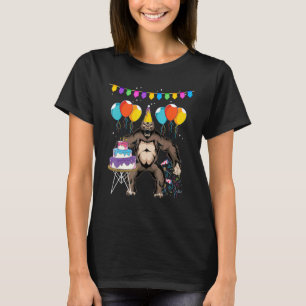 Kids Verjaardagsfeestje Zoo Dierlijke Aap Aap Gori T-shirt