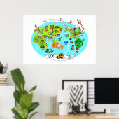 Kids’ World Map Poster (Bureau à domicile)