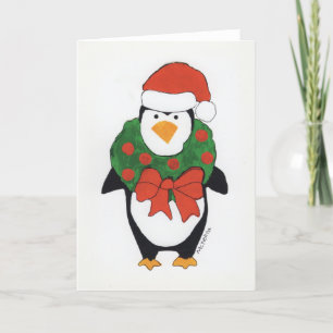 KidsArt voor CHOC - Penguin Holiday Bedankkaart