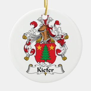 Kiefer Family Crest Keramisch Ornament