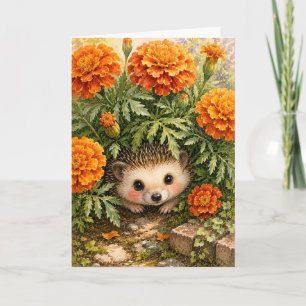 Kiekeboe Egeltje Flamingetuin Waterverf Blanco Kaart
