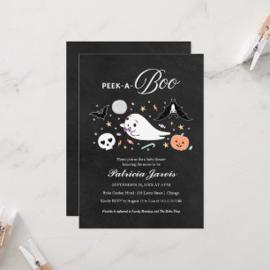 Kiekeboe Halloween Jongens Baby Shower Uitnodiging