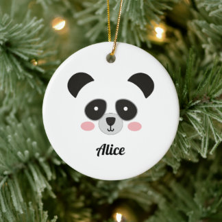 Kiekeboe Kawaii Panda Kerst Ornament – Naam naar k