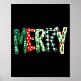Kiekeboe vrolijk, kerst grappig bloemig geruit cad poster