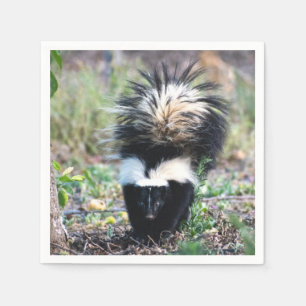 Kiekenzwart en wit servet