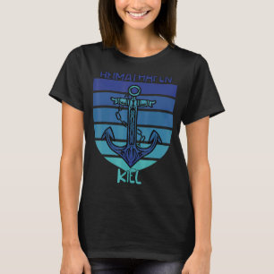 Kiel Anker Baltisch Zee Souvenir Ocean Tourist Hei T-shirt
