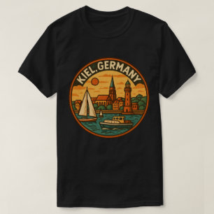 Kiel Duitsland Kustkunst T-shirt